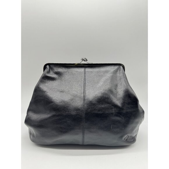 PATRICIA NASH Serafina leather large clutch crossbody + Dust bag - Black - Picture 2 of 16